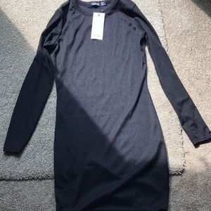 Long sleeve black dress